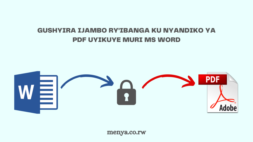 Gushyira Password Muri PDF
